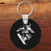 Porte-clés Sketch Snowboard Alpine Snowboard (Recto)