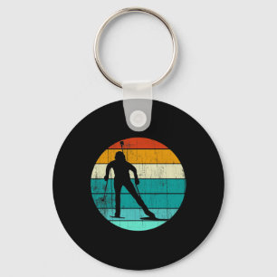 Porte-clés Ski Biathlon Vintage Retro Biathlon Ski