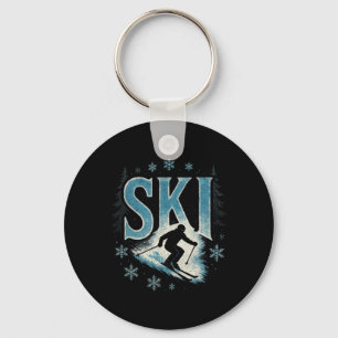 Porte-clés Ski - Course en descente alpine Freestyle