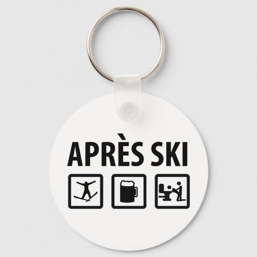 Porte-clés ski d'apres (Recto)