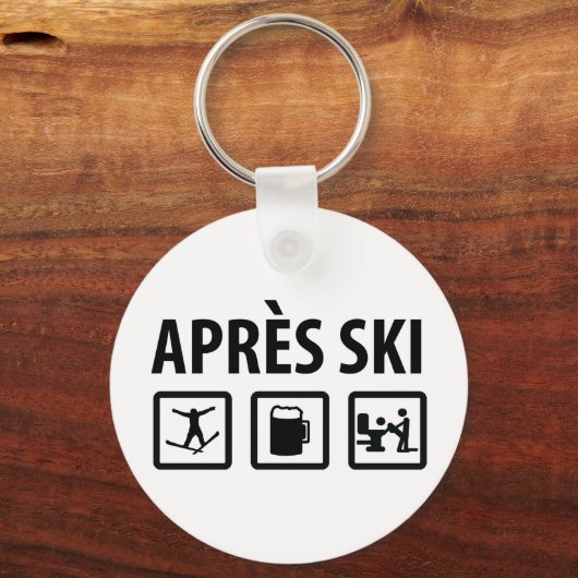 Porte-clés ski d'apres (Recto)