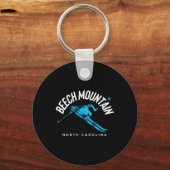 Porte-clés Ski De Beech Mountain Nc (Recto)