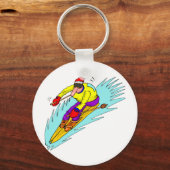 Porte-clés ski de descente (Recto)