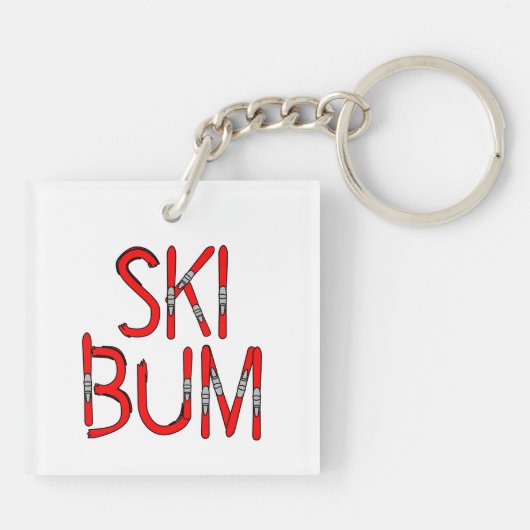 Porte-clés Ski de fond (Dos)