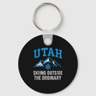 Porte-clés Ski De L'Utah En Dehors Du Graphi Ordinaire Colleg