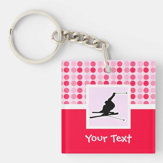 Porte-clés Ski de neige (Devant)