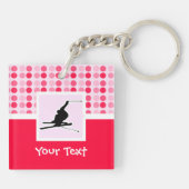 Porte-clés Ski de neige (Dos)