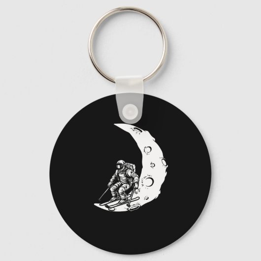 Porte-clés Ski De Snowboard - Snowboard Crescent Moon (Recto)