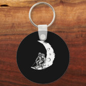 Porte-clés Ski De Snowboard - Snowboard Crescent Moon (Recto)