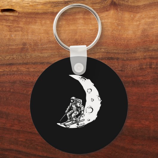 Porte-clés Ski De Snowboard - Snowboard Crescent Moon (Recto)