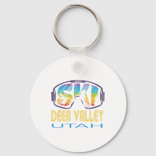 Porte-clés Ski Deer Valley Utah Vacances ski (Recto)