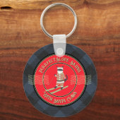 Porte-clés Ski en pente avec Porte - clé Père Noël Claws (Recto)