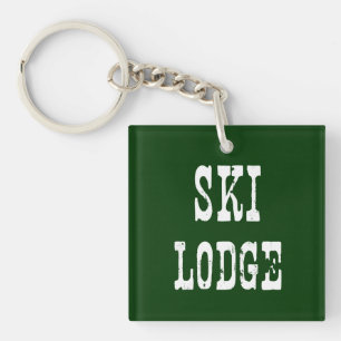 Porte-clés Ski Lodge Green