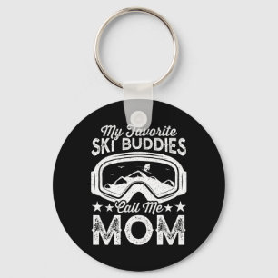 Porte-clés Ski Mères Mes Amies De Ski Favorites Appelez-Moi M
