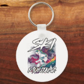 Porte-clés Ski Montana Ski Aventure Montana Usa (Recto)