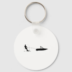 Porte-clés Ski nautique - Cadeau de ski nautique pour skieurs