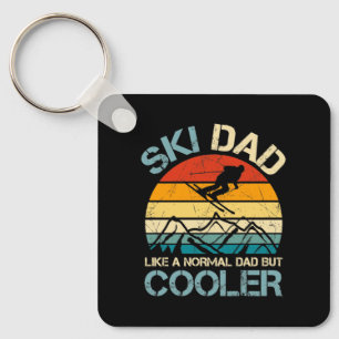 Porte-clés Ski papa Cadeau de Fête des pères Hobbies Port