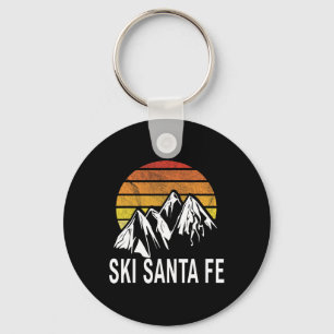 Porte-clés Ski Père Noël Fe Nouveau Mexique Station de ski Sn