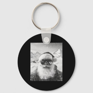 Porte-clés Ski Père Noël Selfie Noël