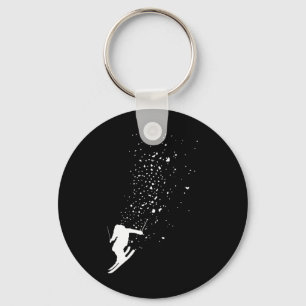 Porte-clés Ski - Ski Freestyle Freeski Sports d'hiver Skieur