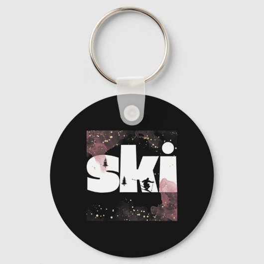 Porte-clés Ski Sur Les Pistes2 (Recto)