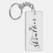 Porte-clés Skiathos Coeur Design Avec Drapeau Grec (Devant gauche)