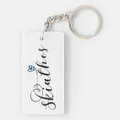 Porte-clés Skiathos Coeur Design Avec Drapeau Grec (Dos)