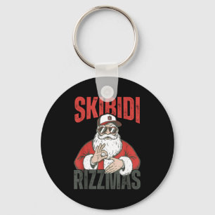 Porte-clés Skibidi Rizzmas 6 7 Noël Père Noël Six Sept