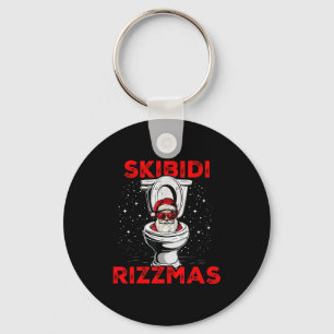 Porte-clés Skibidi Rizzmas Drôle de Père Noël Toilette Elépha