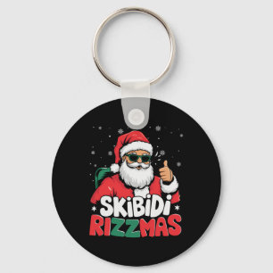 Porte-clés Skibidi Rizzmas Noël Père Noël Joyeux Rizz M