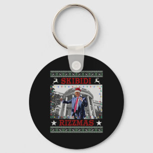 Porte-clés Skibidi Rizzmas Noël Rizz Donald Trum Charism