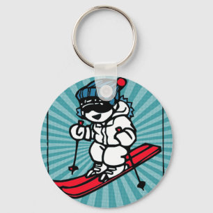 Porte-clés Skier cool skieur cadeau de ski pour skieur