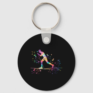 Porte-clés Skieur de fond Ski nordique Xc _10