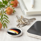 Porte-clés Skieur de l'eau avec le porte - clé de flammes (Côté)