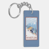 Porte-clés Skieur de neige de Downhhill - Whistler, AVANT (Devant gauche)
