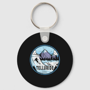Porte-clés Skieur Ski Montagnes Ski Telluride Colorado