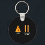 Porte-clés Skiing beginner pizza french fries ski instructor<br><div class="desc">Skiing beginner pizza french fries ski instructor</div>