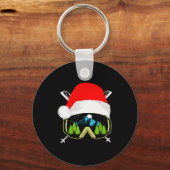 Porte-clés Skiing Christmas Santa Apparel For Men Kids Snowbo (Recto)