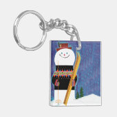 Porte-clés Skis pour le bonhomme de neige (Devant gauche)