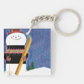 Porte-clés Skis pour le bonhomme de neige (Dos)