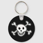 Porte-clés Skull and cross bones doodle custom keychain (Recto)