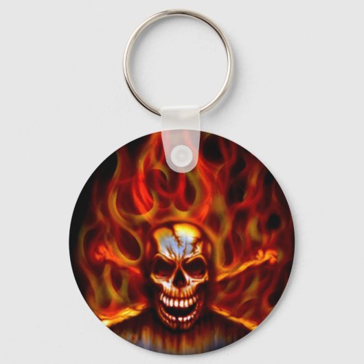 Porte-clés Skull Fire Keychain (Recto)