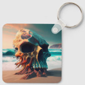 Porte-clés Skull on the beach (Dos)