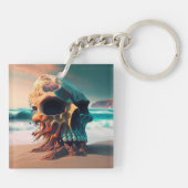 Porte-clés Skull on the beach (Dos)
