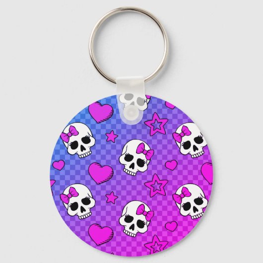 Porte-clés Skully Pop Kawaii (Recto)