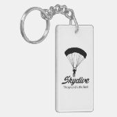 Porte-clés Skydive la terre est la limite (Devant gauche)