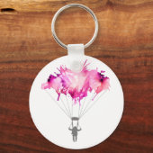 Porte-clés Skydiver Parachute Skydiving Parachute Art Cadeau (Recto)