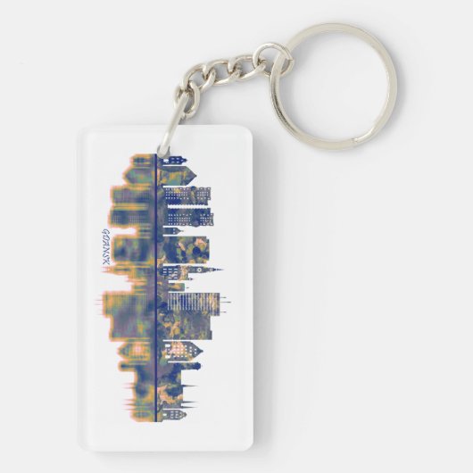 Porte-clés Skyline de Gdansk (Dos)