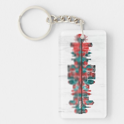 Porte-clés Skyline de Gênes (Devant)