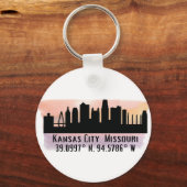 Porte-clés Skyline de la ville de Kansas (Recto)